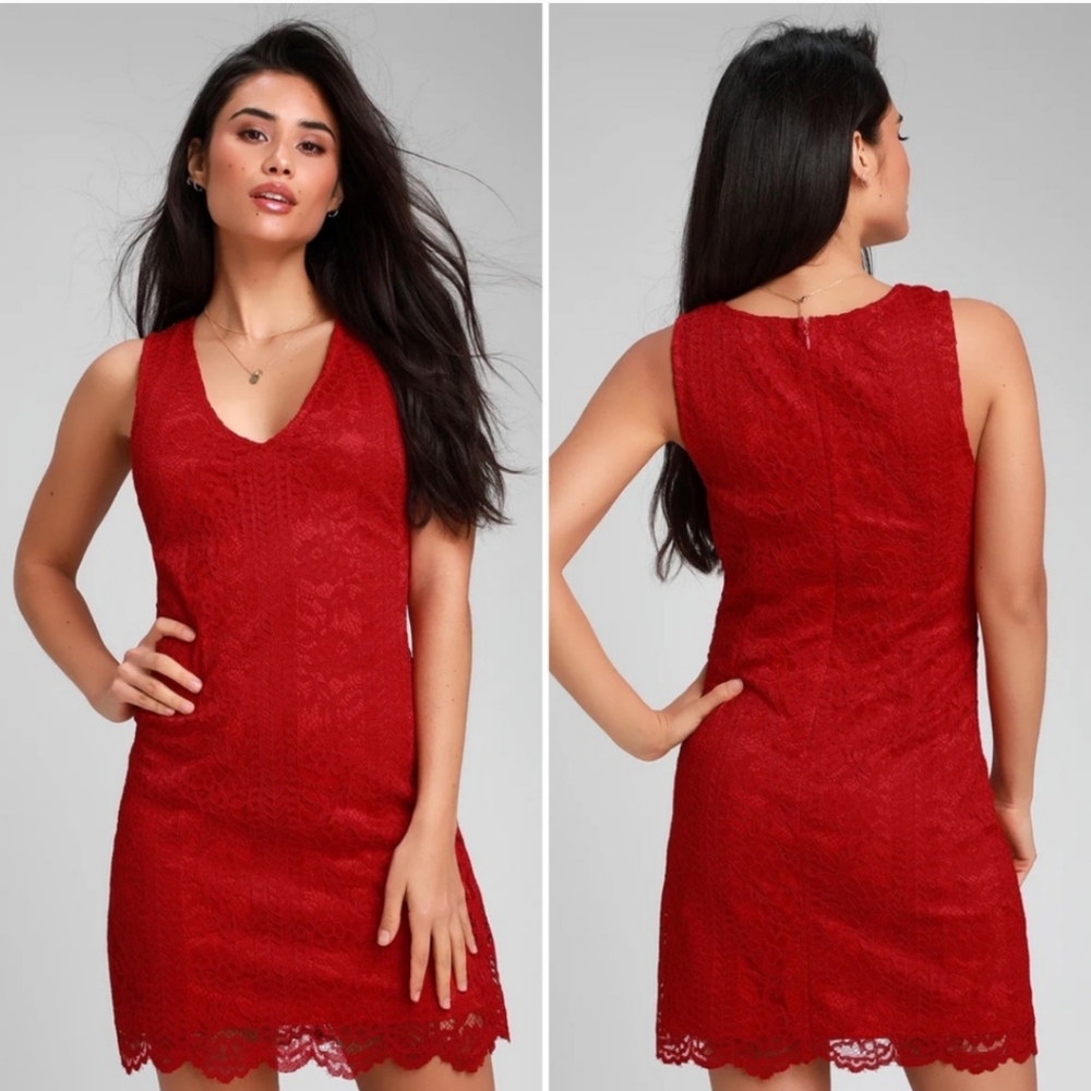 Lulu's Red "Thinking of You" Dress